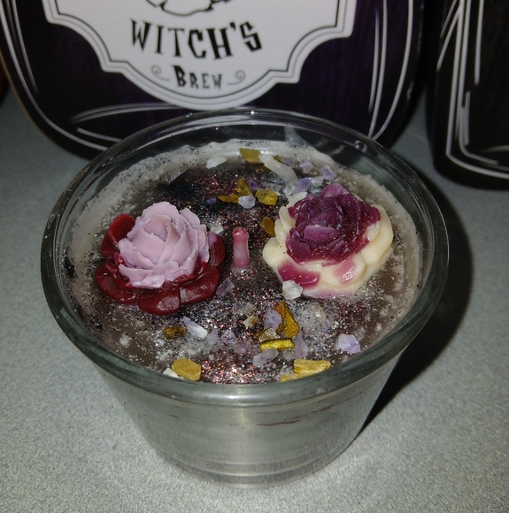Other - Scented Candle with Floral Accents